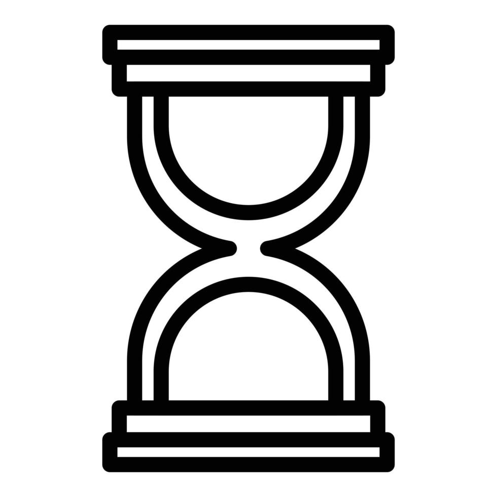 Hourglass time icon outline vector. Clock map vector