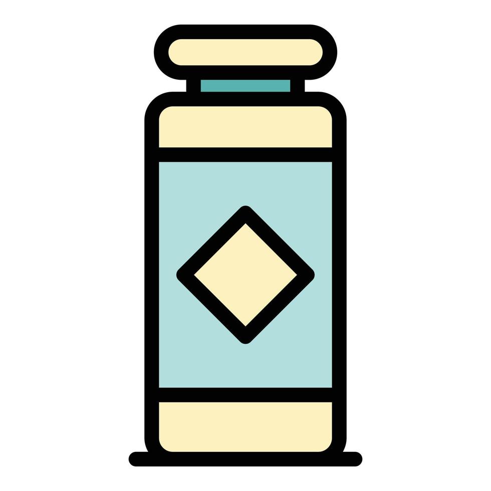 Spices jar icon color outline vector