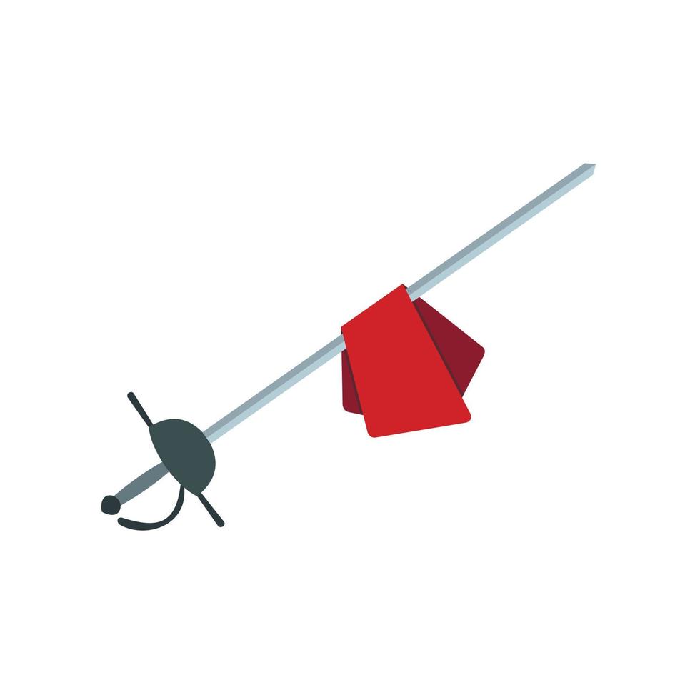 Saber icon, flat style vector