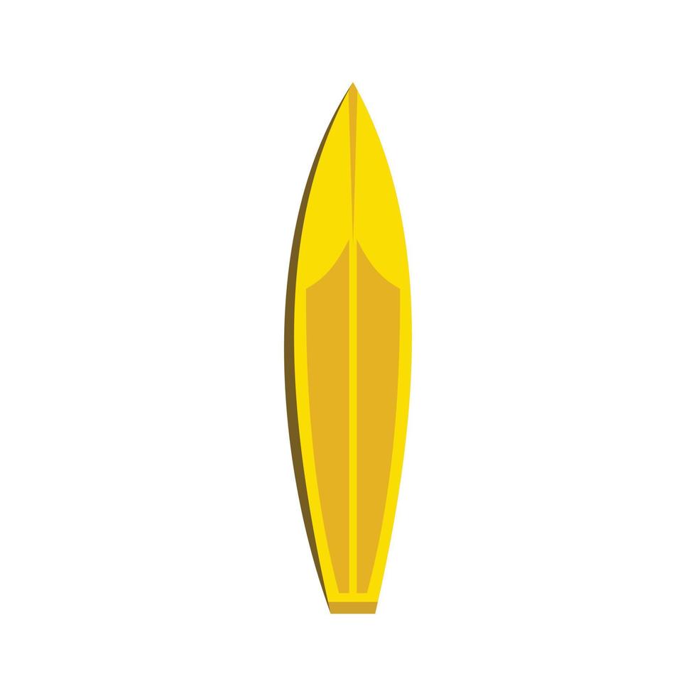Surfboard icon, flat style vector
