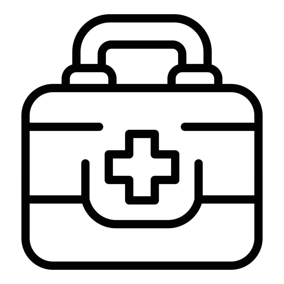 Menopause first aid kit icon outline vector. Hormone health vector