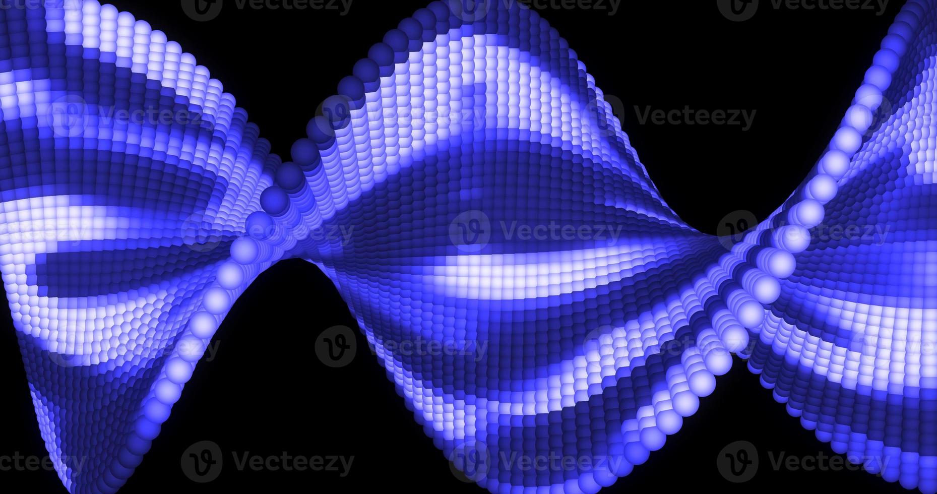 Blue and white moving spirals of molecules and dna medical and scientific swirling and glowing with energy. Screensaver in digital style. Abstract background photo