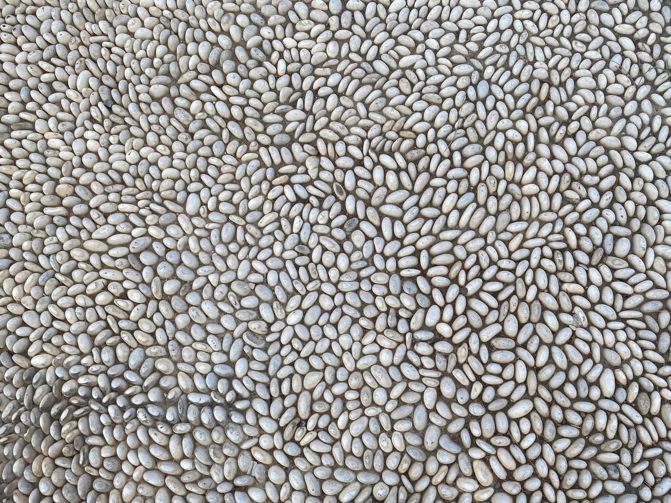 little white stones pattern for design vmall, neatly arranged white stones used in design and decoration works photo