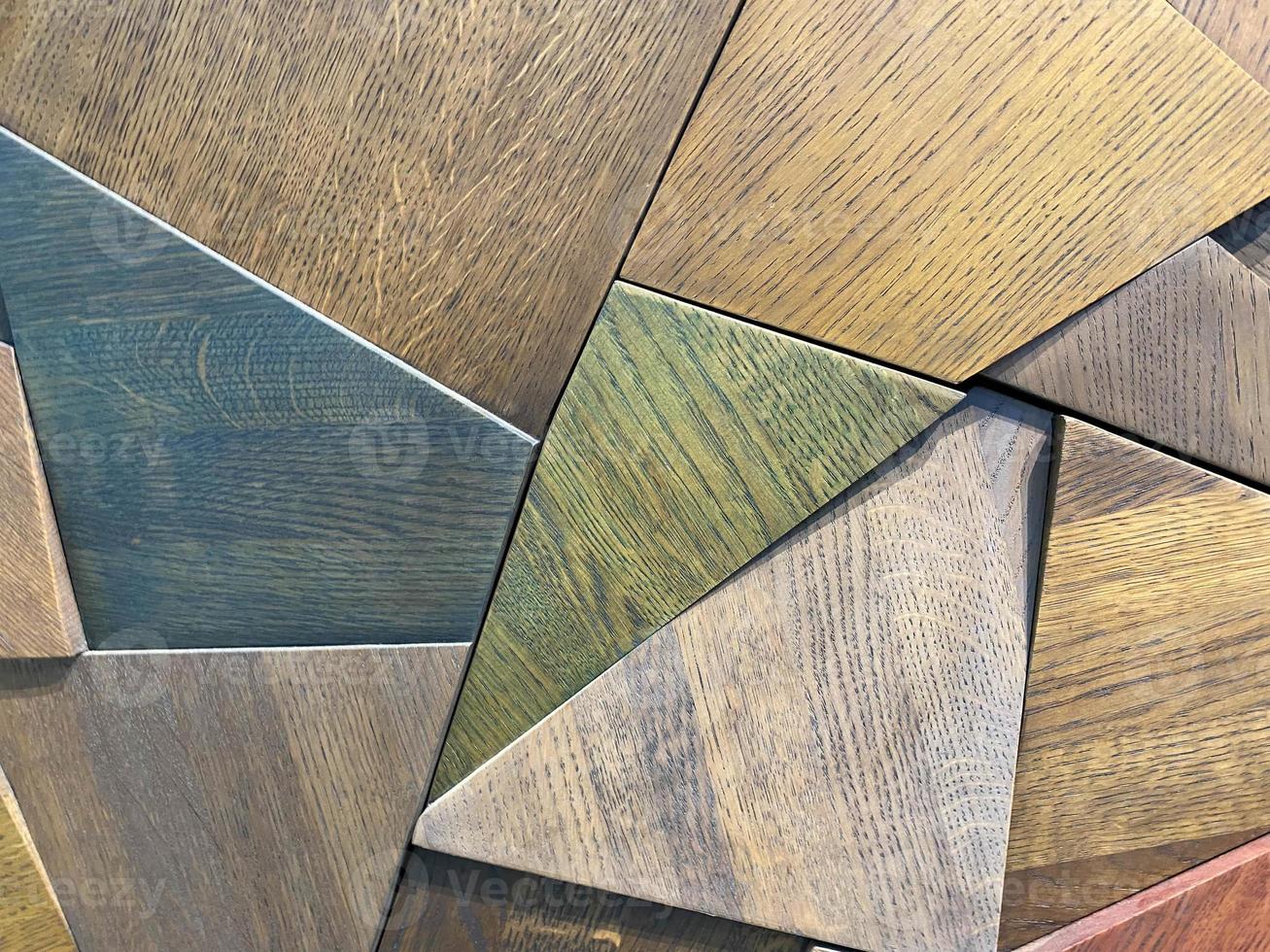 Wood triangular Abstract polygonal background from wooden, 3d photo