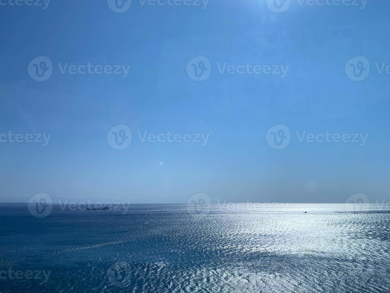 Perfect sky and water of indian ocean photo
