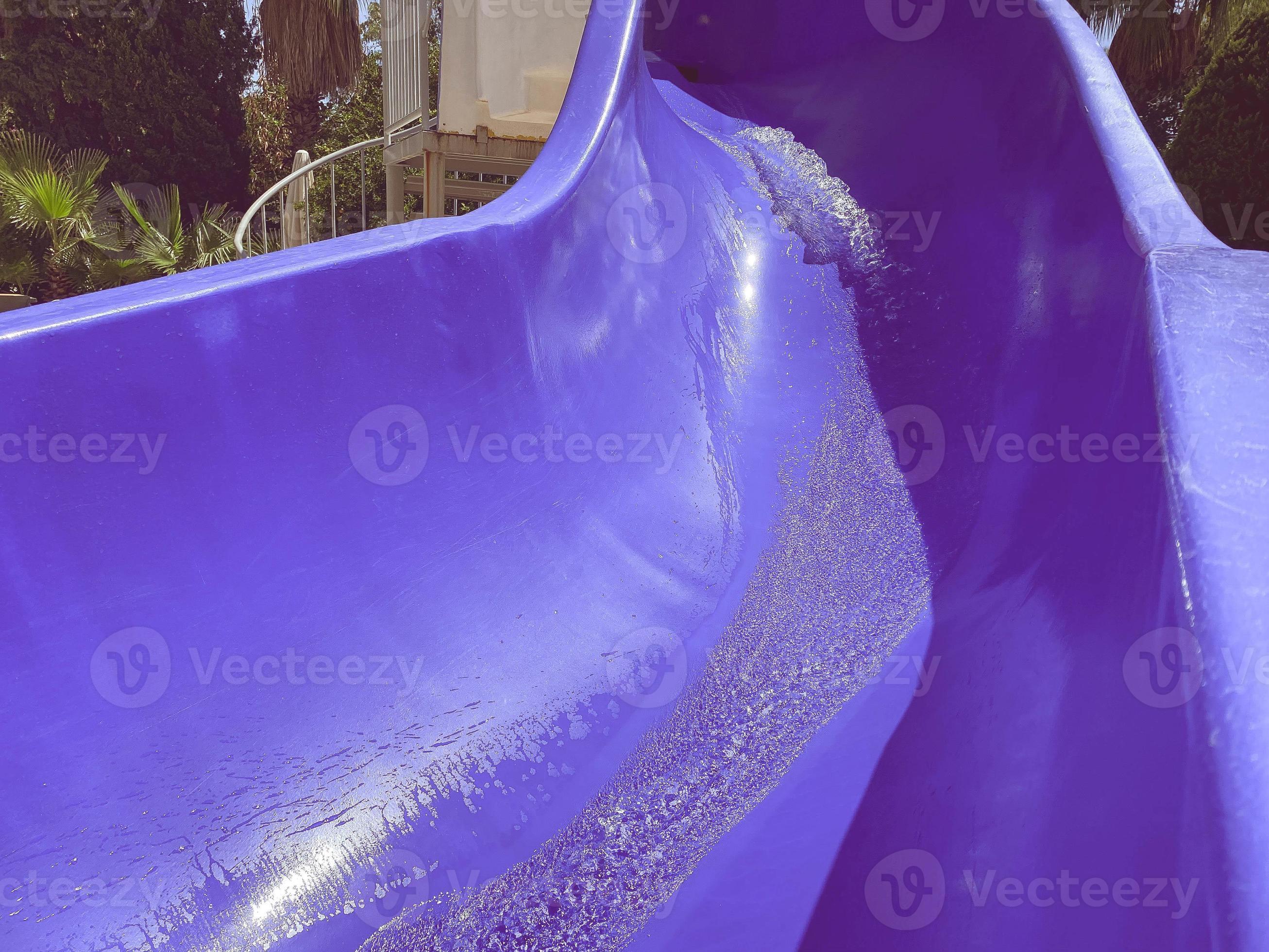 Inside view of a water slide in aquapark. 15046101 Stock Photo at Vecteezy