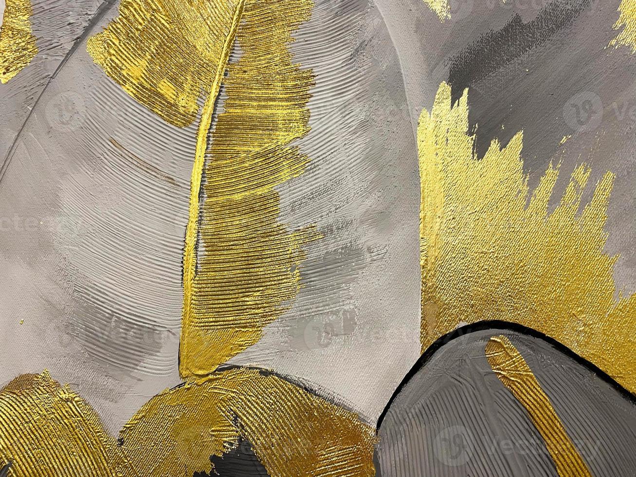 fondo abstracto de textura púrpura y amarilla. ilustración digital imitando pintura al óleo sobre lienzo foto