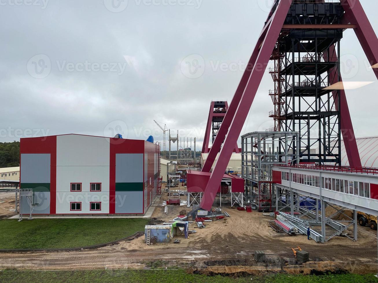 Processing Plant at Lithium Mine in Western Australia. Mechanical processing used to refine lithium spodumene concentrate photo