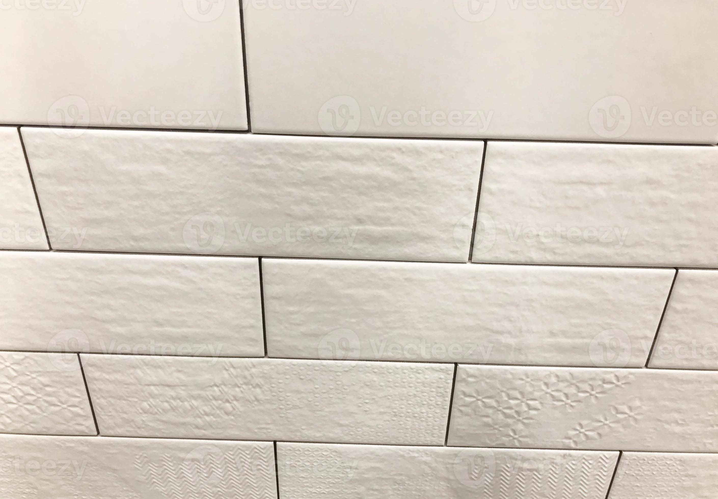 decorative brick for wall covering, texture. white brick tiles, bath