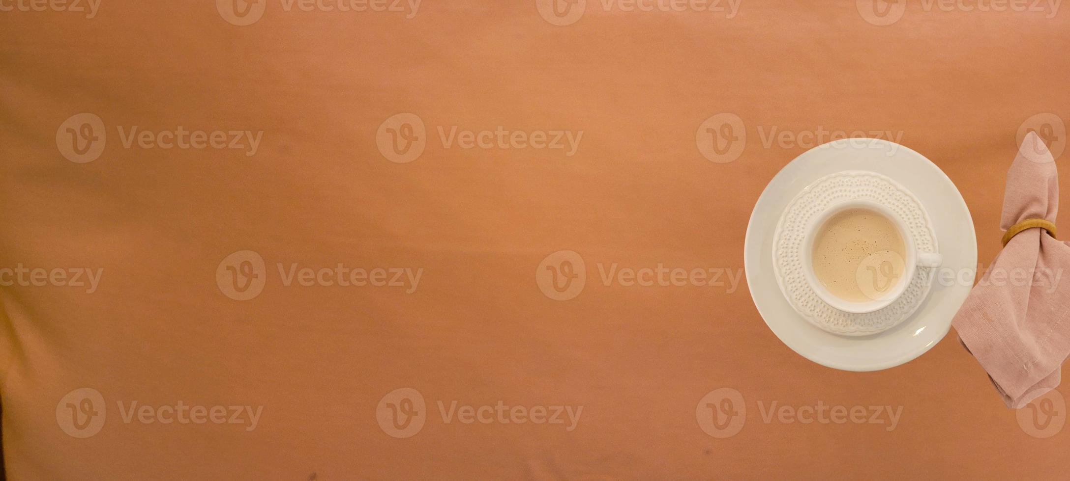 latte with with minimalist background with texture in white cup