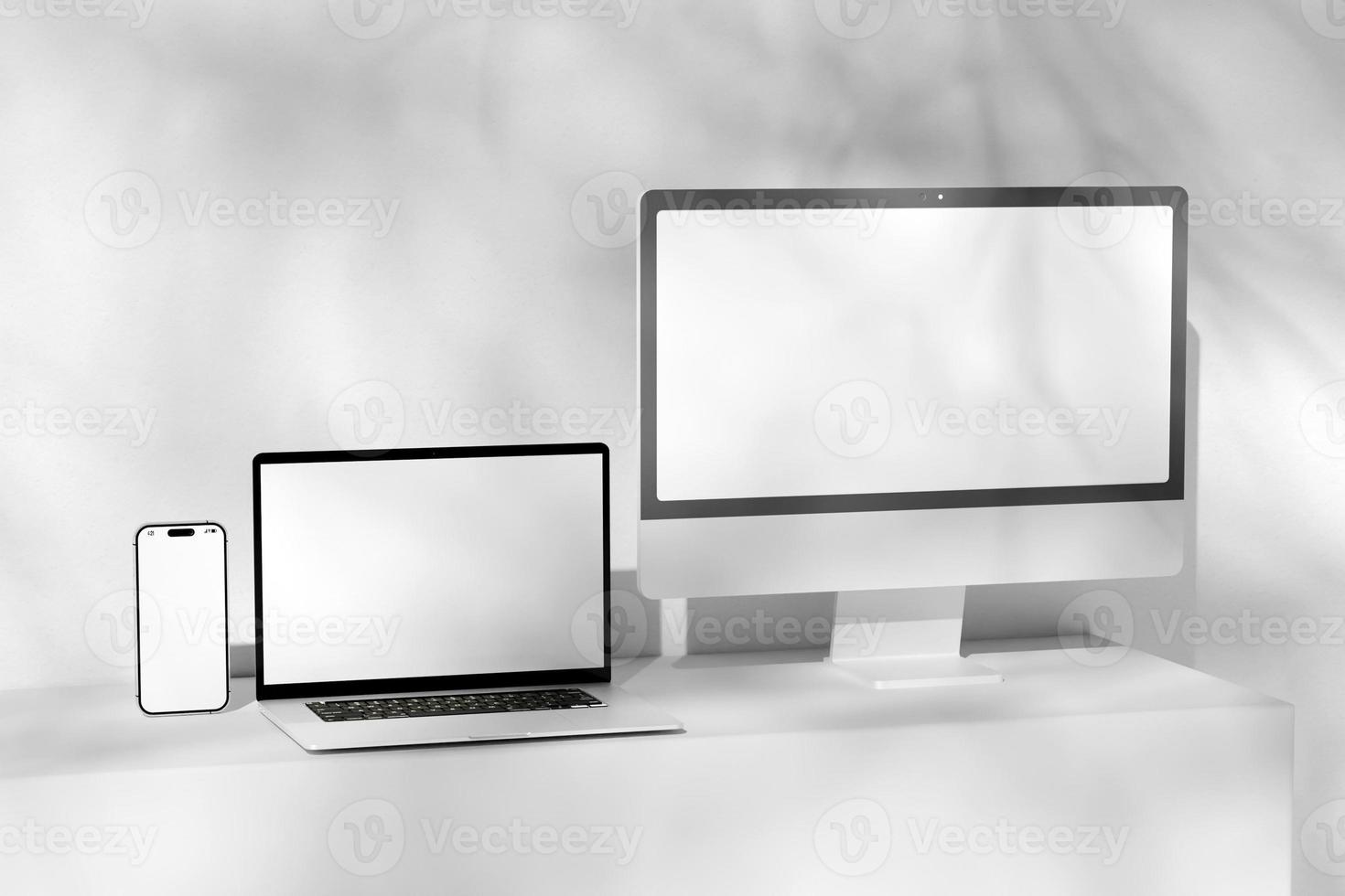 Blank Screen Multi Device Mockup photo