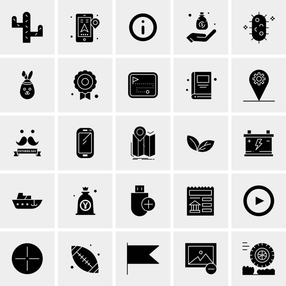 25 Universal Business Icons Vector Creative Icon Illustration to use in web and Mobile Related project