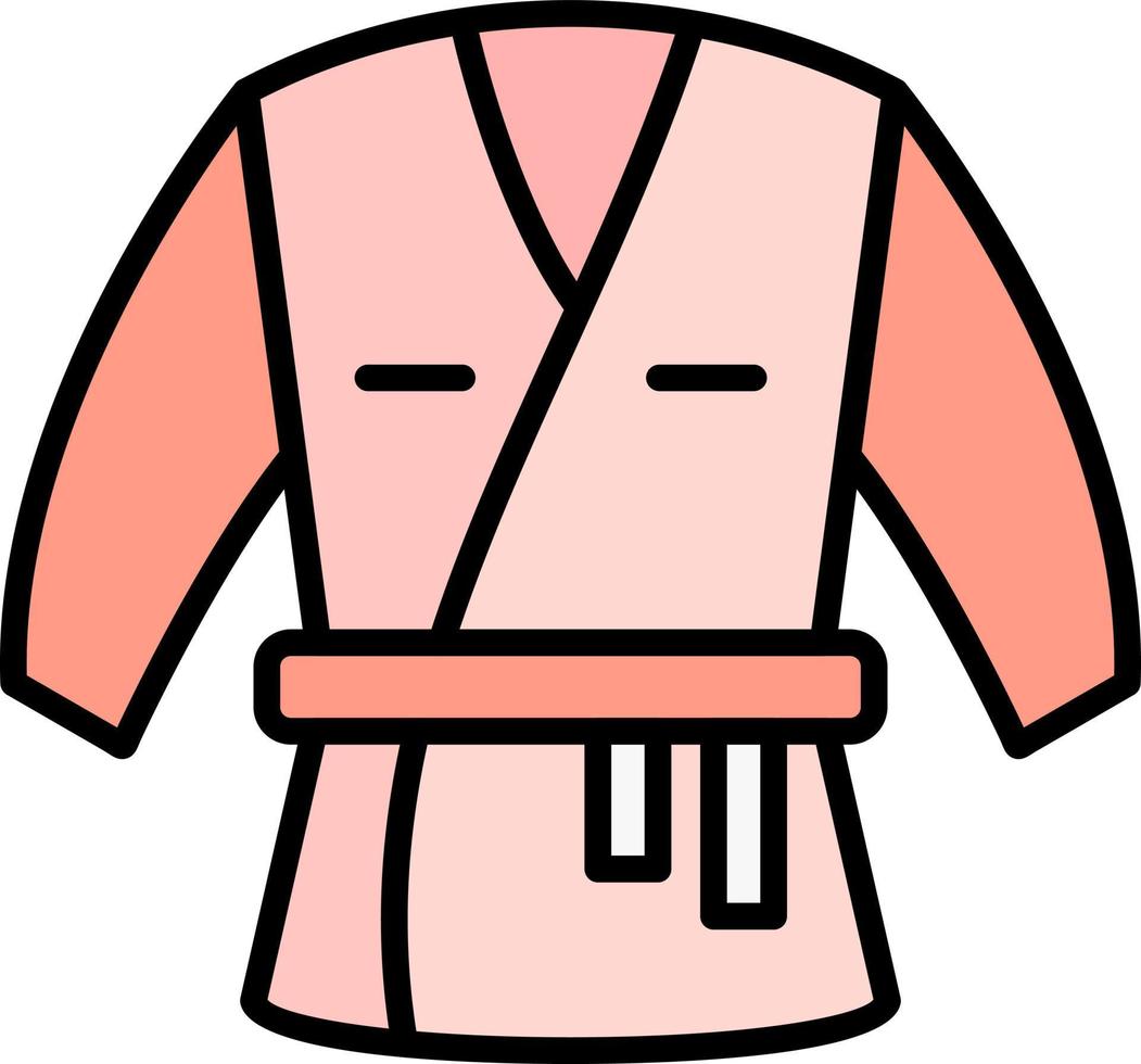 diseño de icono creativo de kimono vector