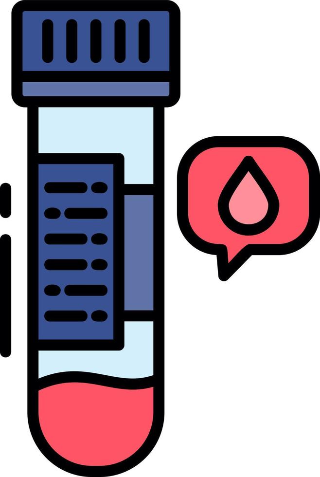 Blood Sample Creative Icon Design vector