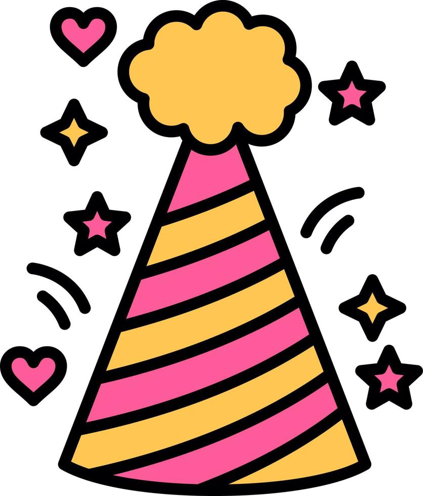 Fun Hat Creative Icon Design vector