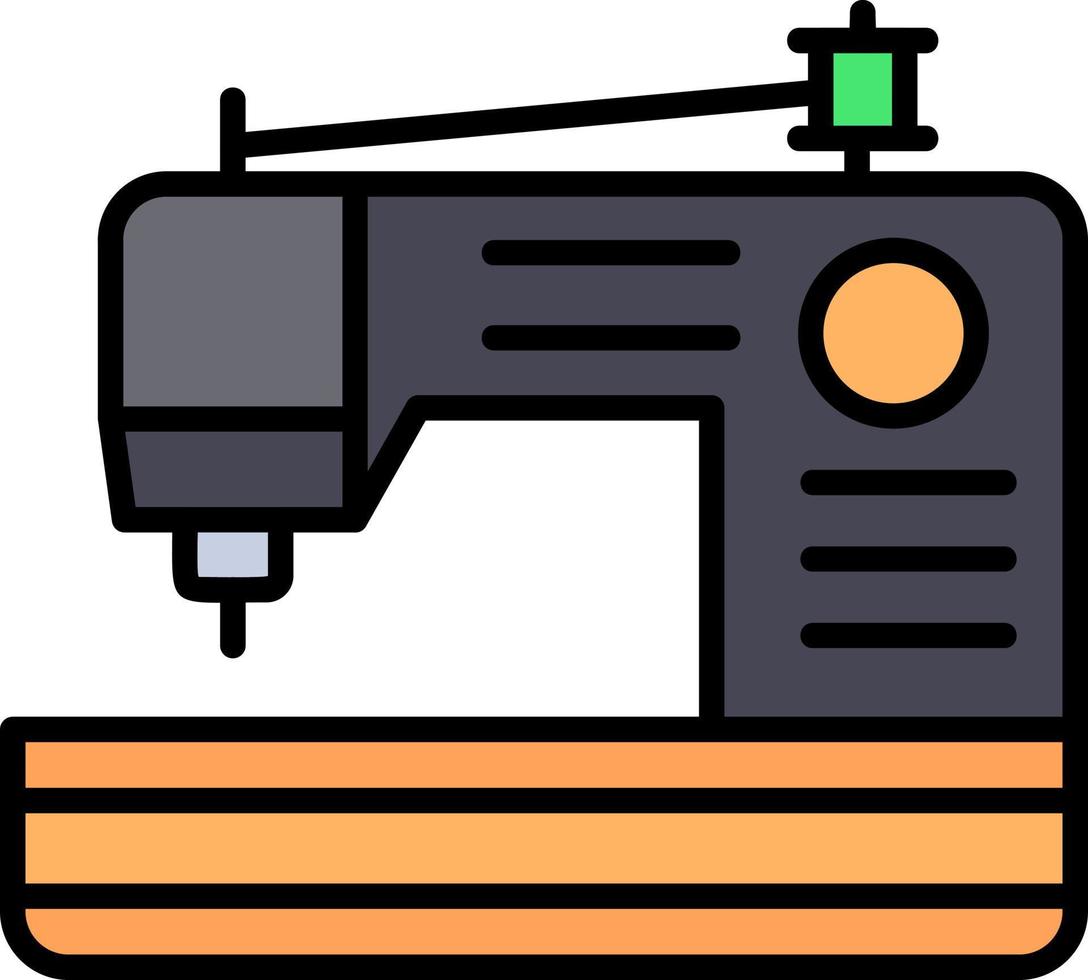 diseño de icono creativo de máquina de coser vector
