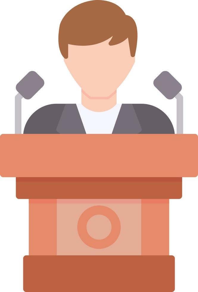 Politician Creative Icon Design vector