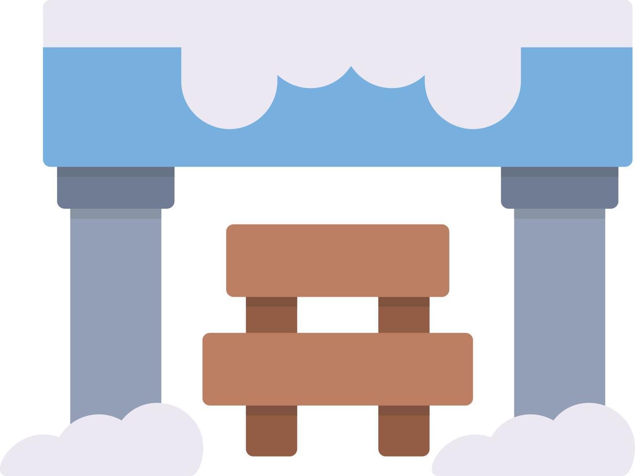 Bus Stop Creative Icon Design vector