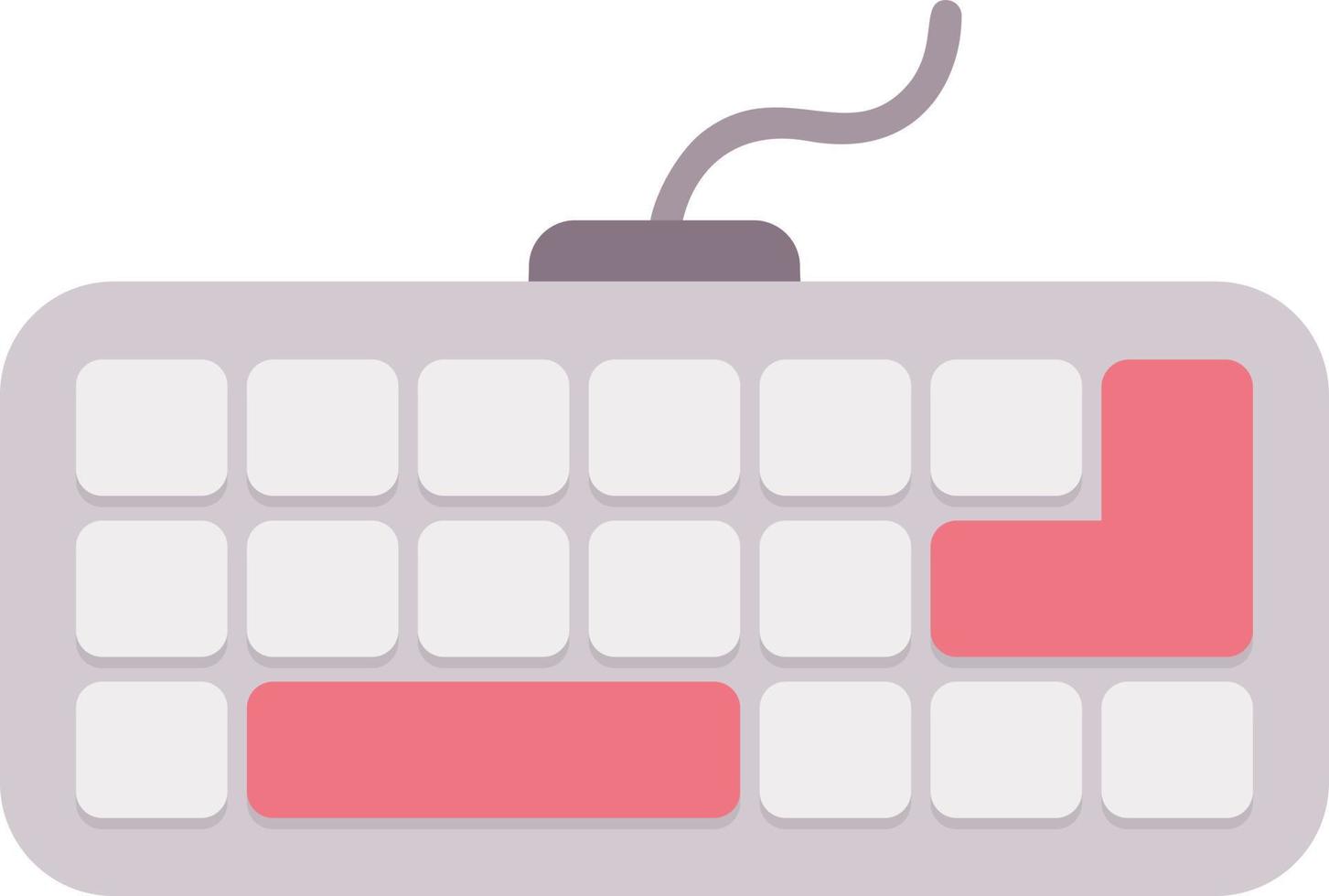 diseño de icono creativo de teclado vector