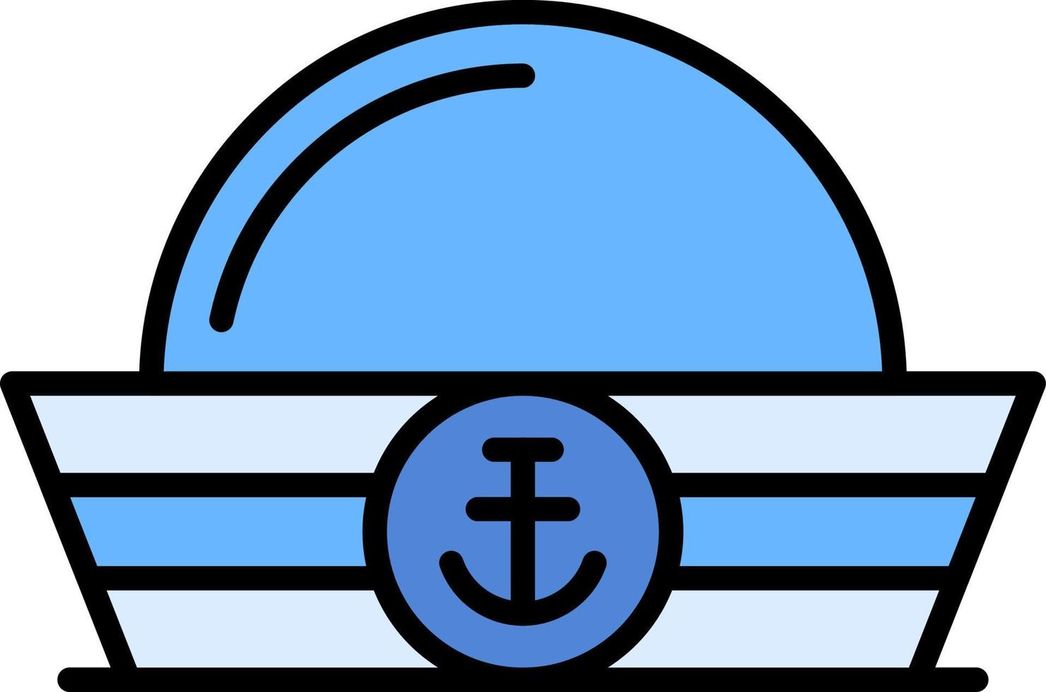 diseño de icono creativo de sombrero de marinero vector