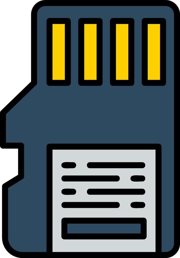Sd Card Creative Icon Design vector