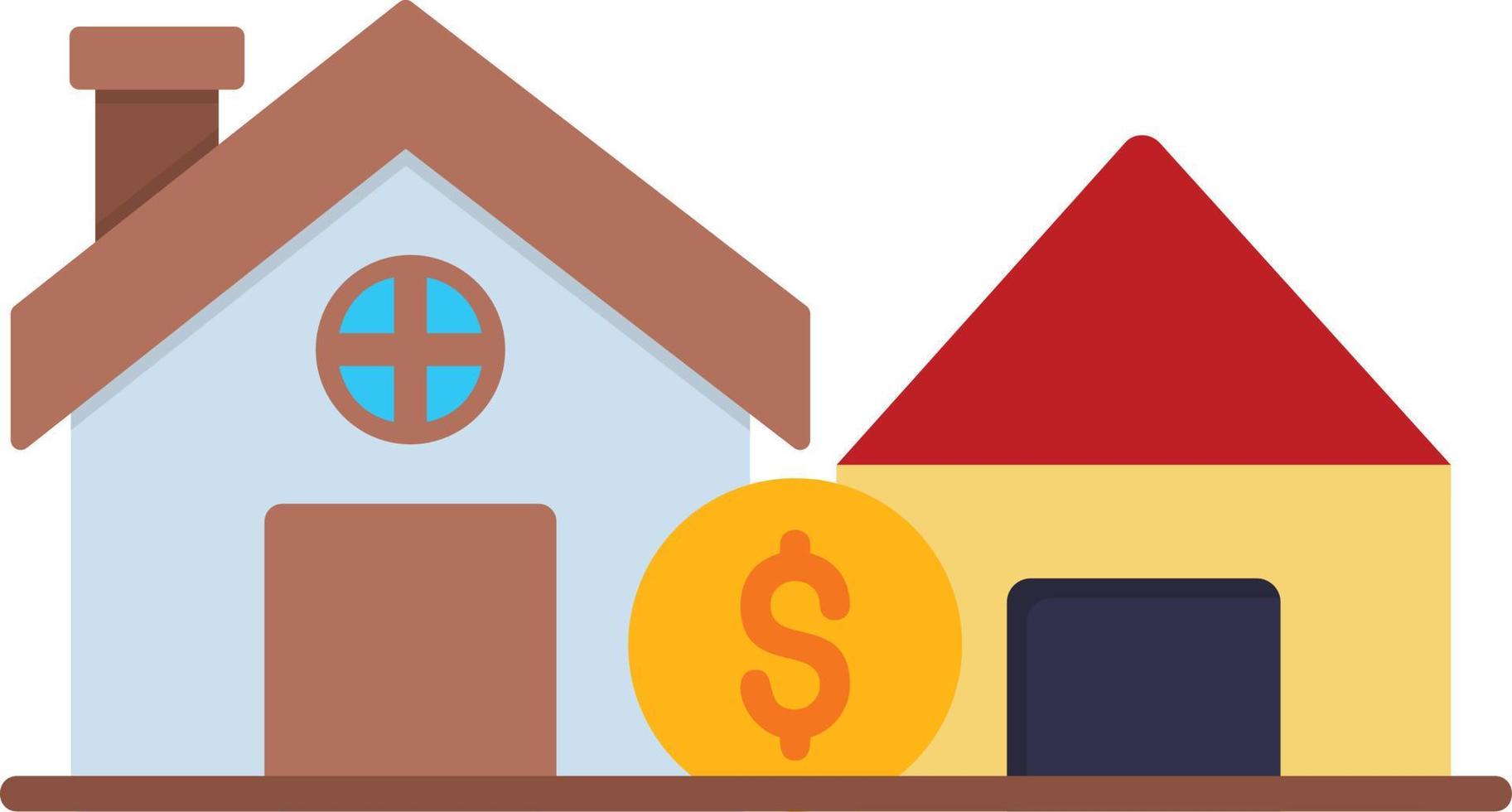 House Sale Creative Icon Design vector