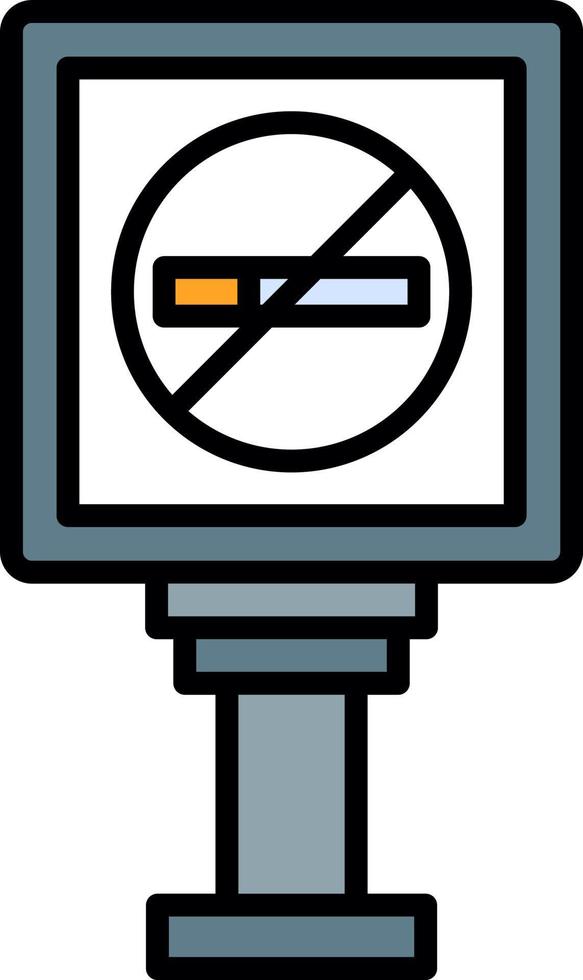 No Smoking Creative Icon Design vector