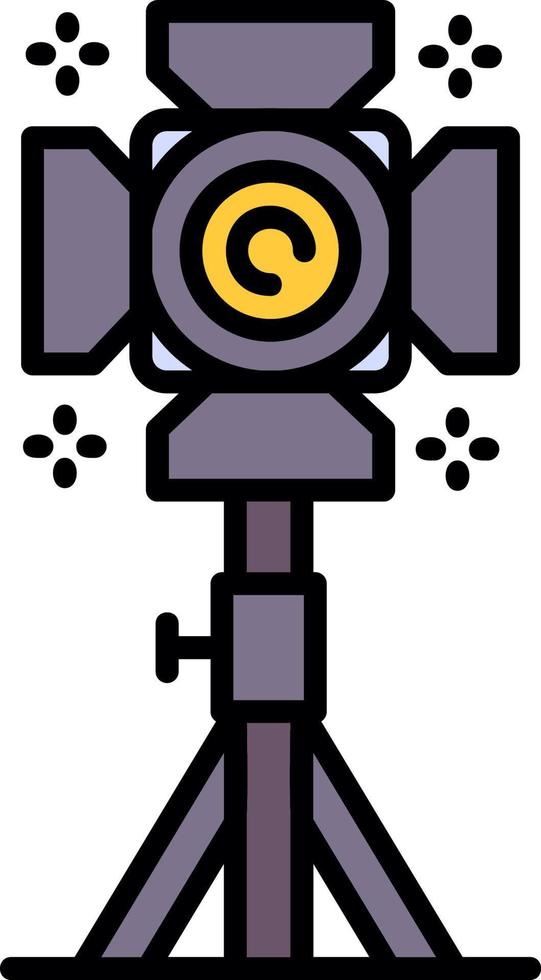 Studio Lighting Creative Icon Design vector