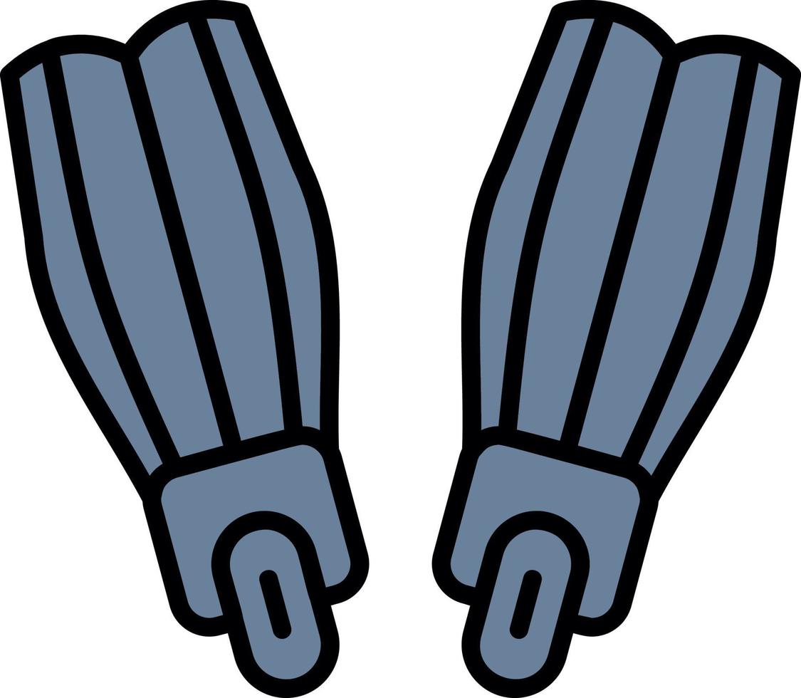 Flippers Creative Icon Design vector