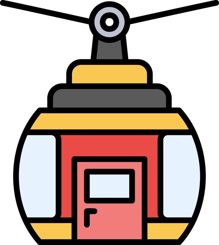 Cable Car Creative Icon Design vector