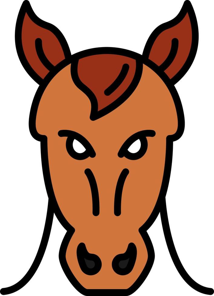 diseño de icono creativo de caballo vector