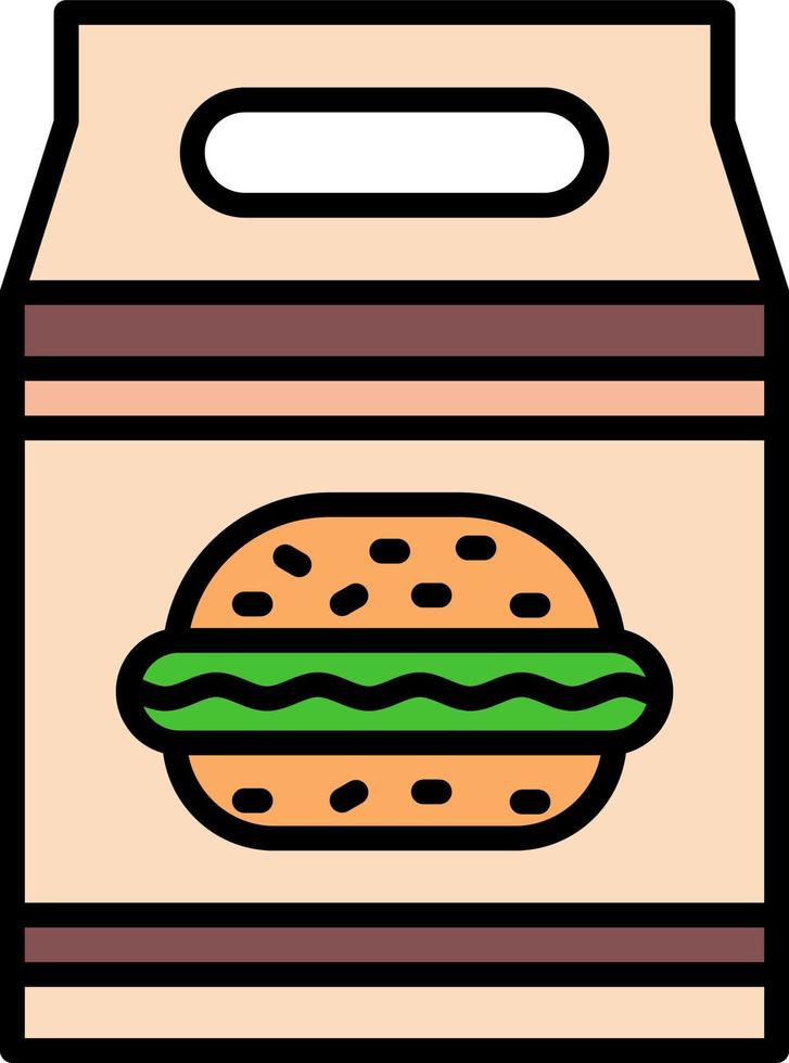 lunch bag Creative Icon Design vector