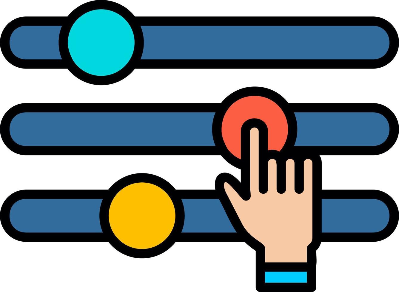 Adjust Creative Icon Design vector