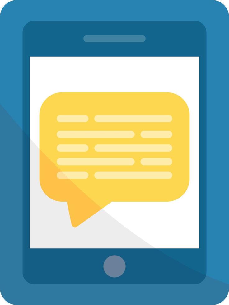 Message On Phone Creative Icon Design vector