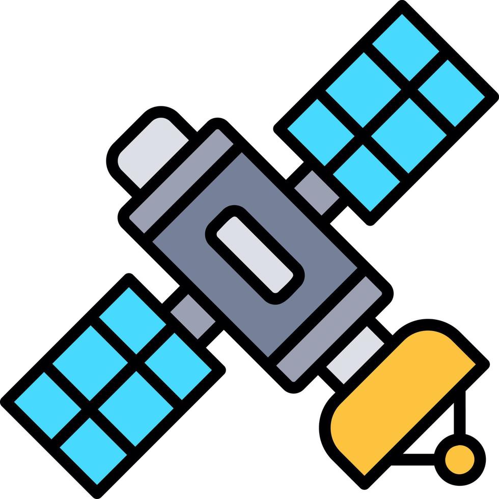 Space Satellite Creative Icon Design vector