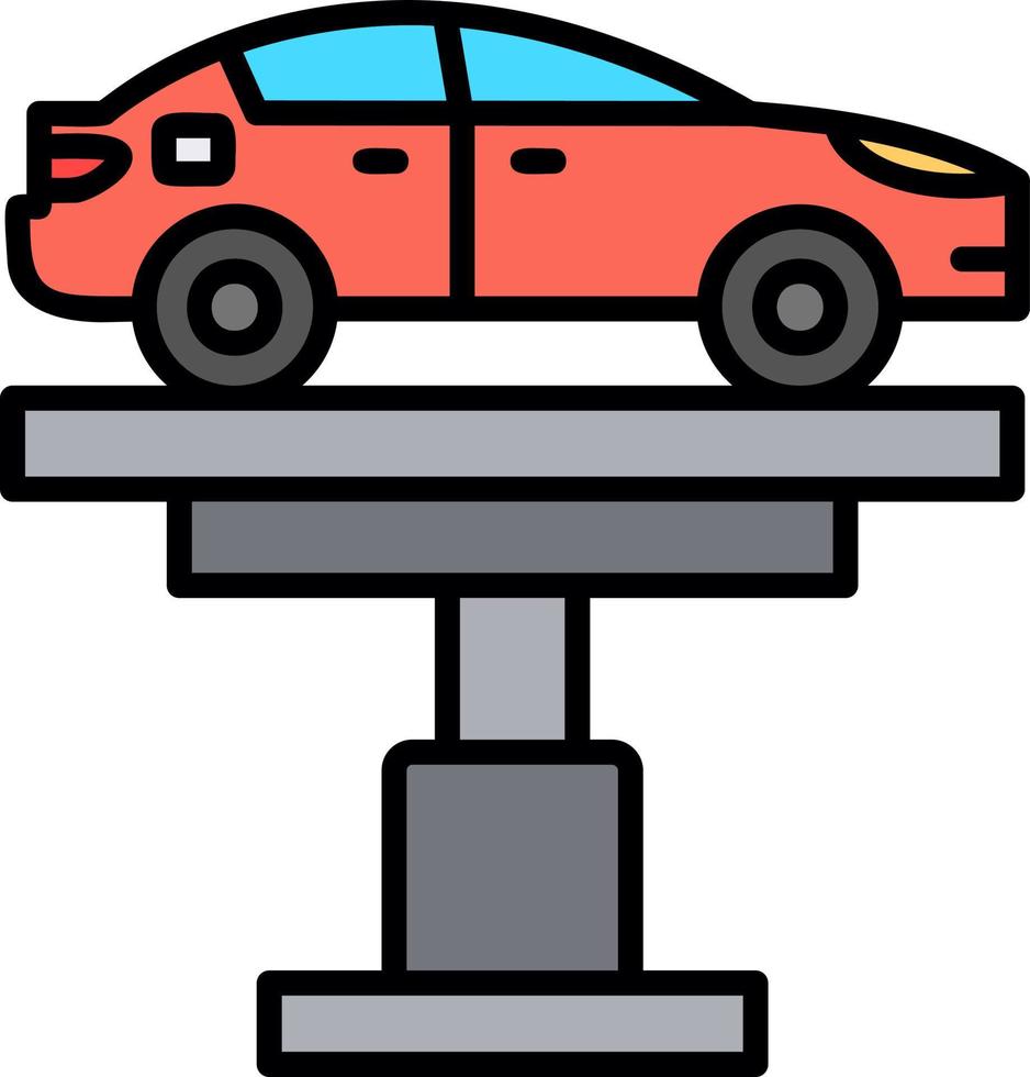 Car Lifter Creative Icon Design vector