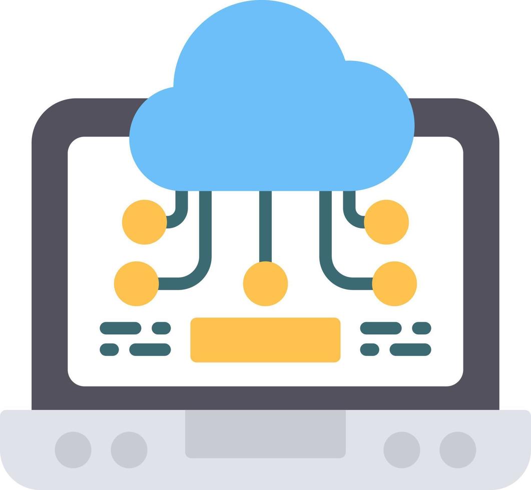 Cloud Service Creative Icon Design vector