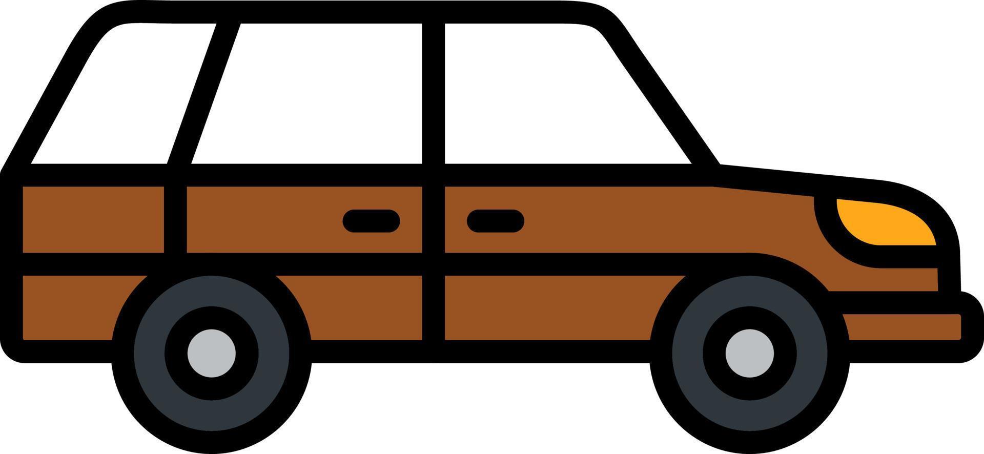 Station Wagon Creative Icon Design vector