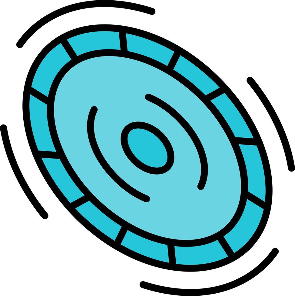 Frisbee Creative Icon Design vector