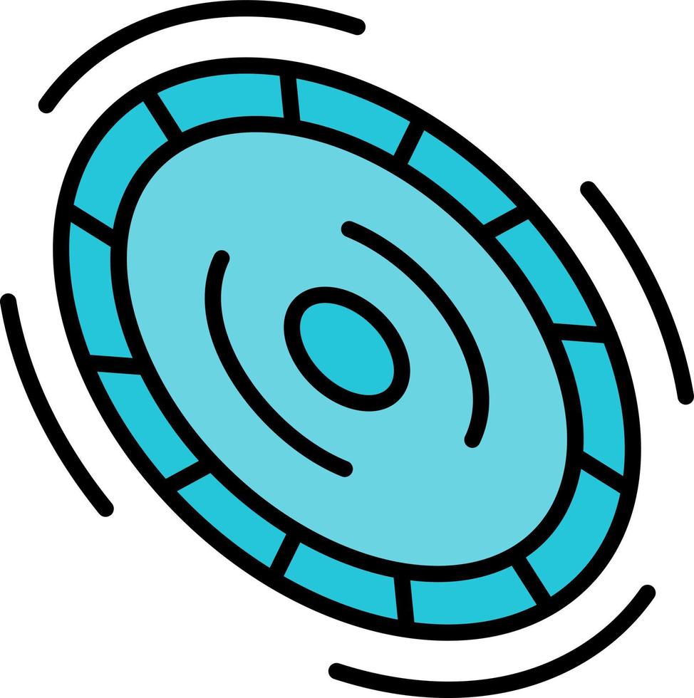 Frisbee Creative Icon Design vector