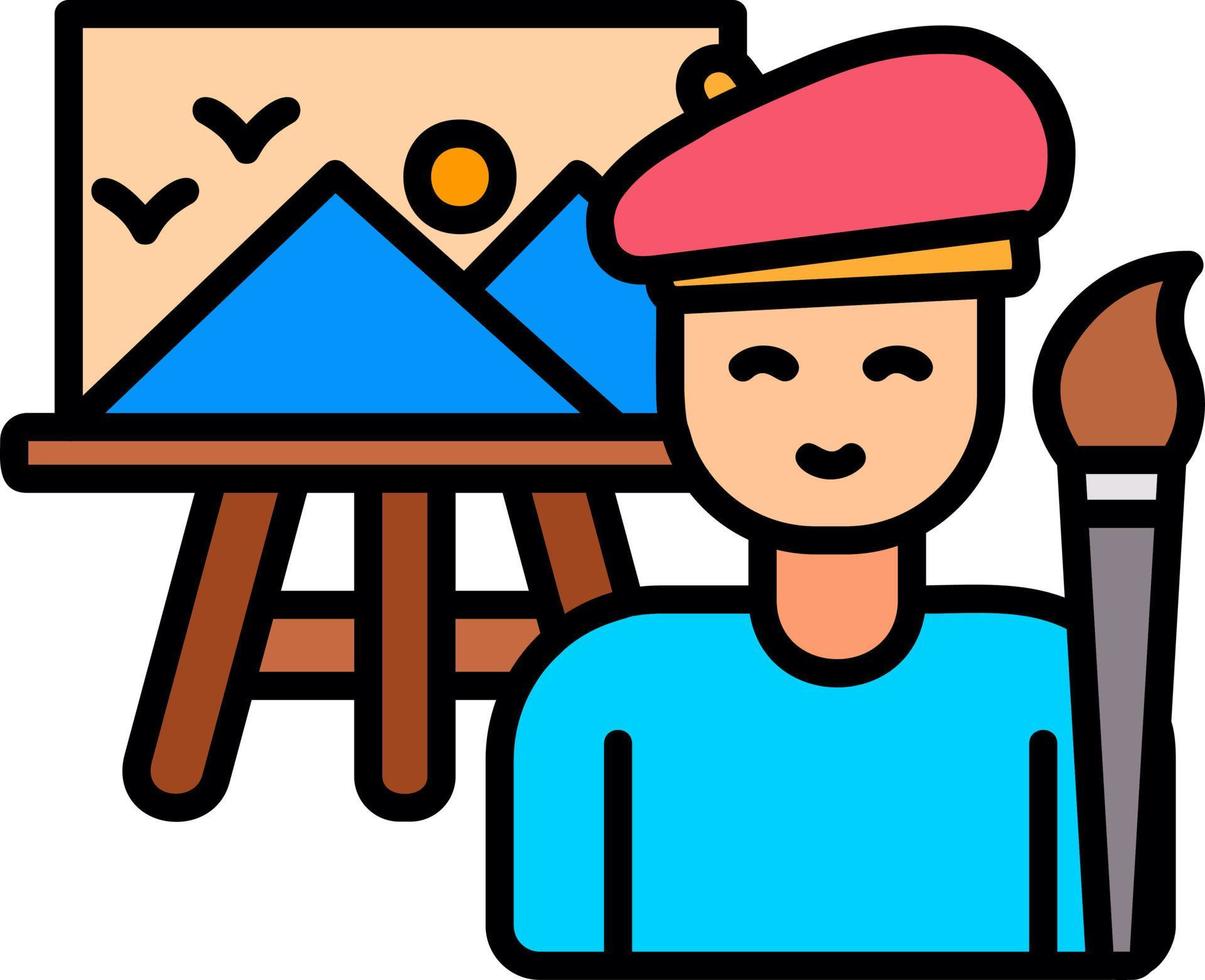 Artist Creative Icon Design vector