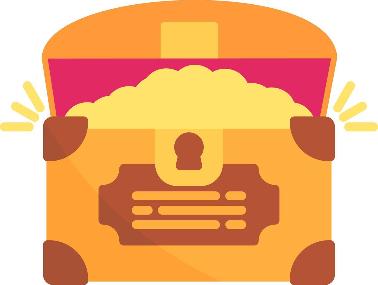 Treasure Chest Creative Icon Design vector