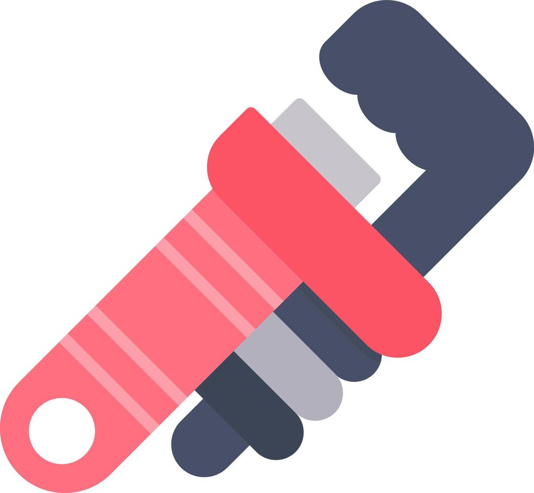 Pipe Wrench Creative Icon Design vector