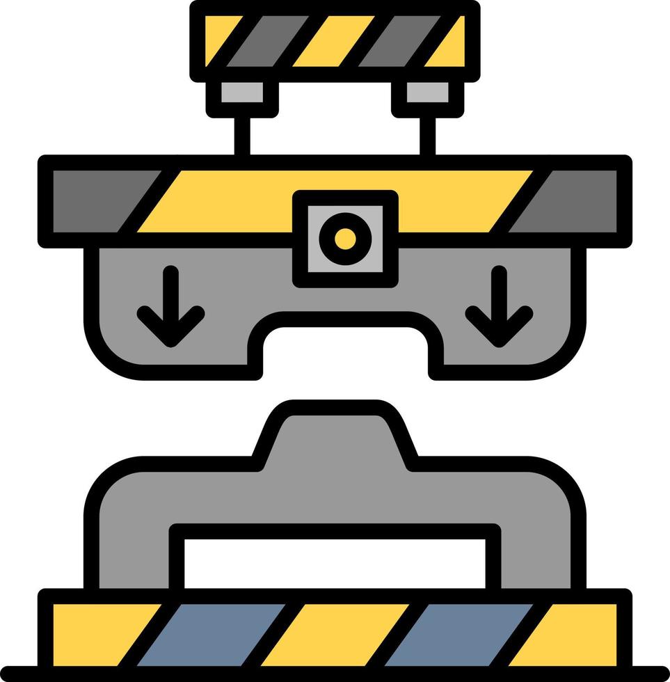 Press Machine Creative Icon Design vector