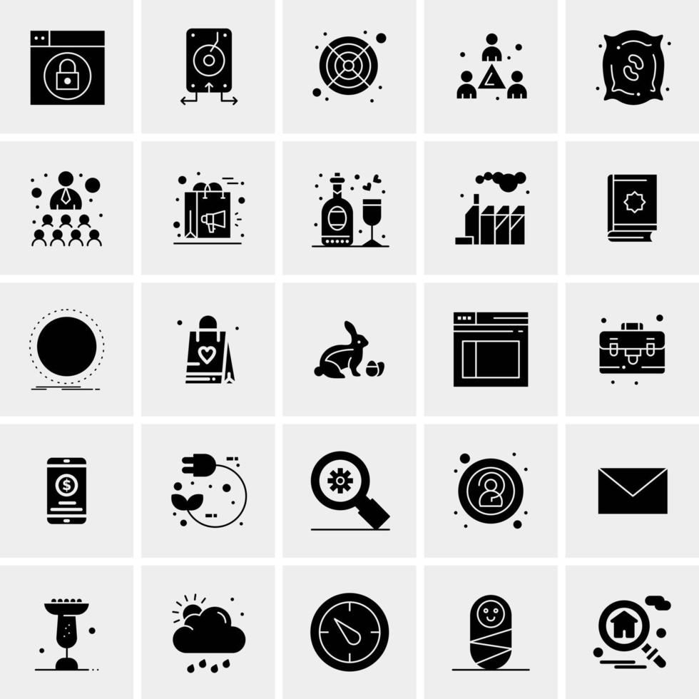 25 Universal Business Icons Vector Creative Icon Illustration to use in web and Mobile Related project