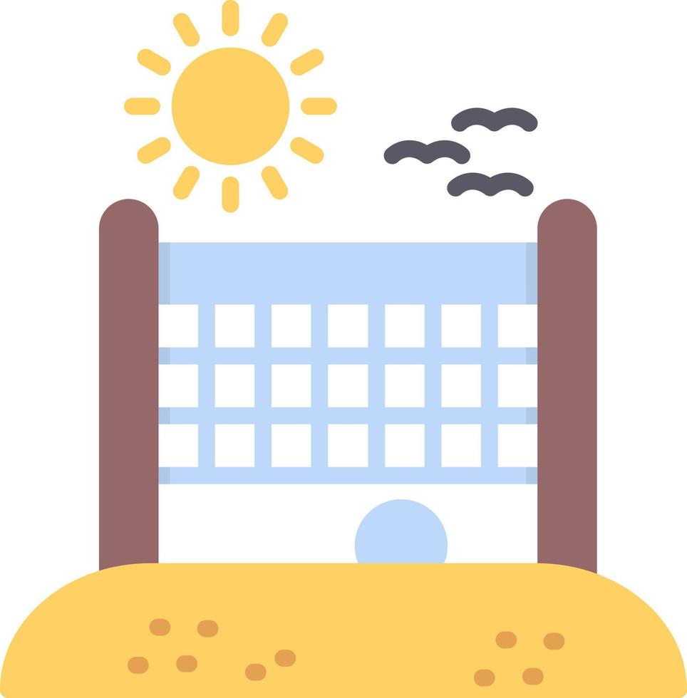 Beach Volleyball  Creative Icon Design vector