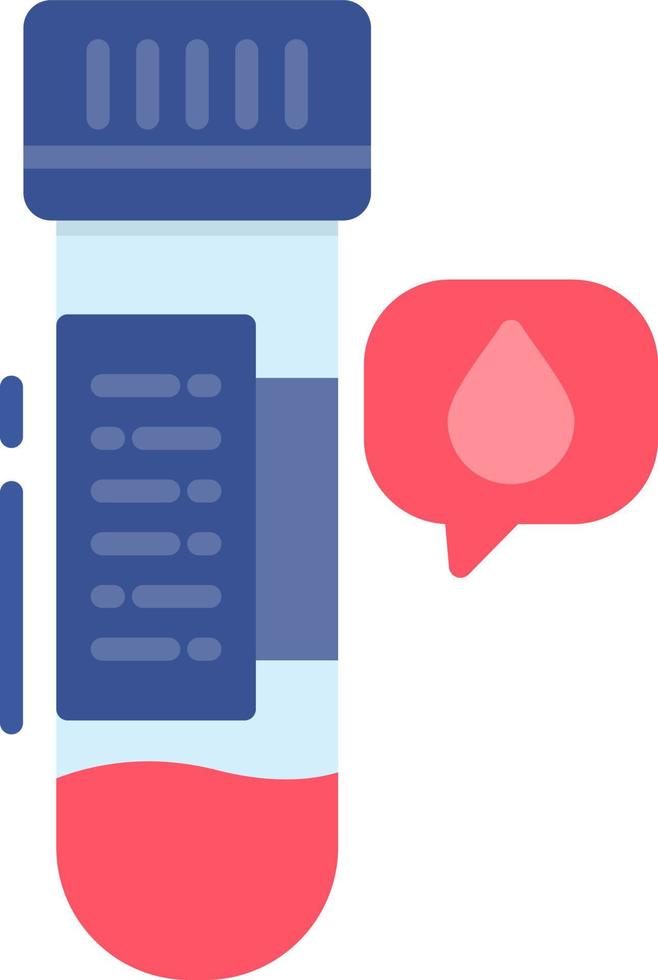 Blood Sample Creative Icon Design vector