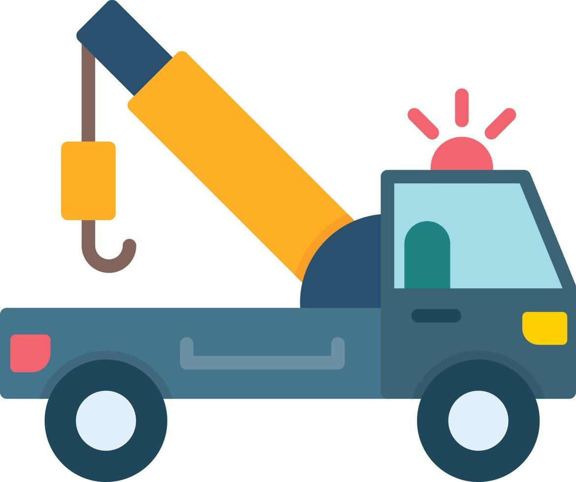 Tow Truck Creative Icon Design vector