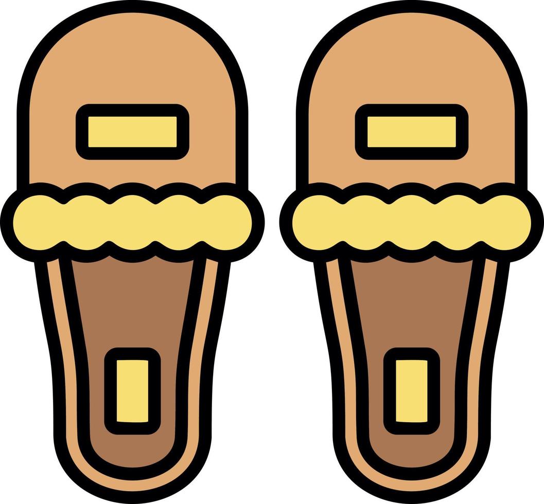 Slippers Creative Icon Design vector
