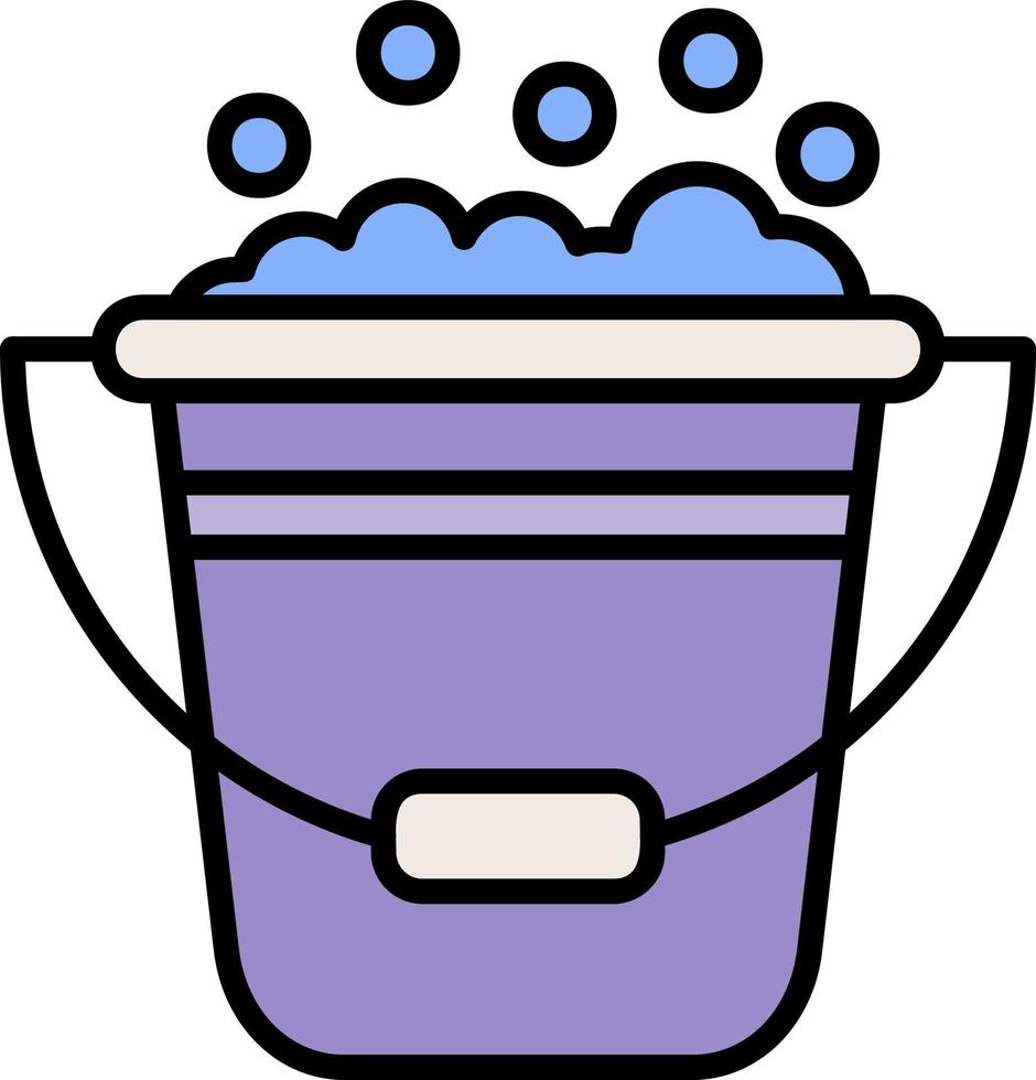 Bucket Creative Icon Design vector